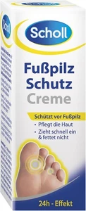 Scholl Fußpilzcreme Pflege Behandlung 24h Schutz Vitamin E Jojobaöl Menthol 30ml - Bild 1 von 12