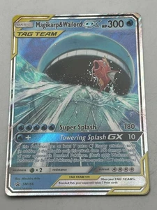 Pokemon Magikarp & Wailord Tag Team GX SM166 NM Near Mint RARE - Picture 1 of 2