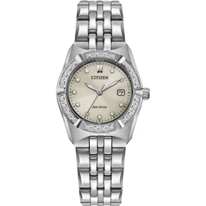 NUEVO RELOJ CITIZEN ECO DRIVE CORSO TONO PLATA MUJER DIAMANTE 28MM EW2710-51X - Imagen 1 de 3