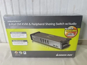Iogear GCS1764 Miniview DVI 4-Port USB KVMP Switch mit Audio Seal - Bild 1 von 2