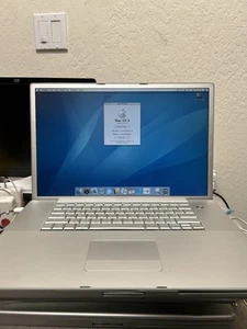 Vintage Apple PowerBook G4 17” “Aluminum” (1.5GHz/1gb/80gb/Tiger) READ - Afbeelding 1 van 11