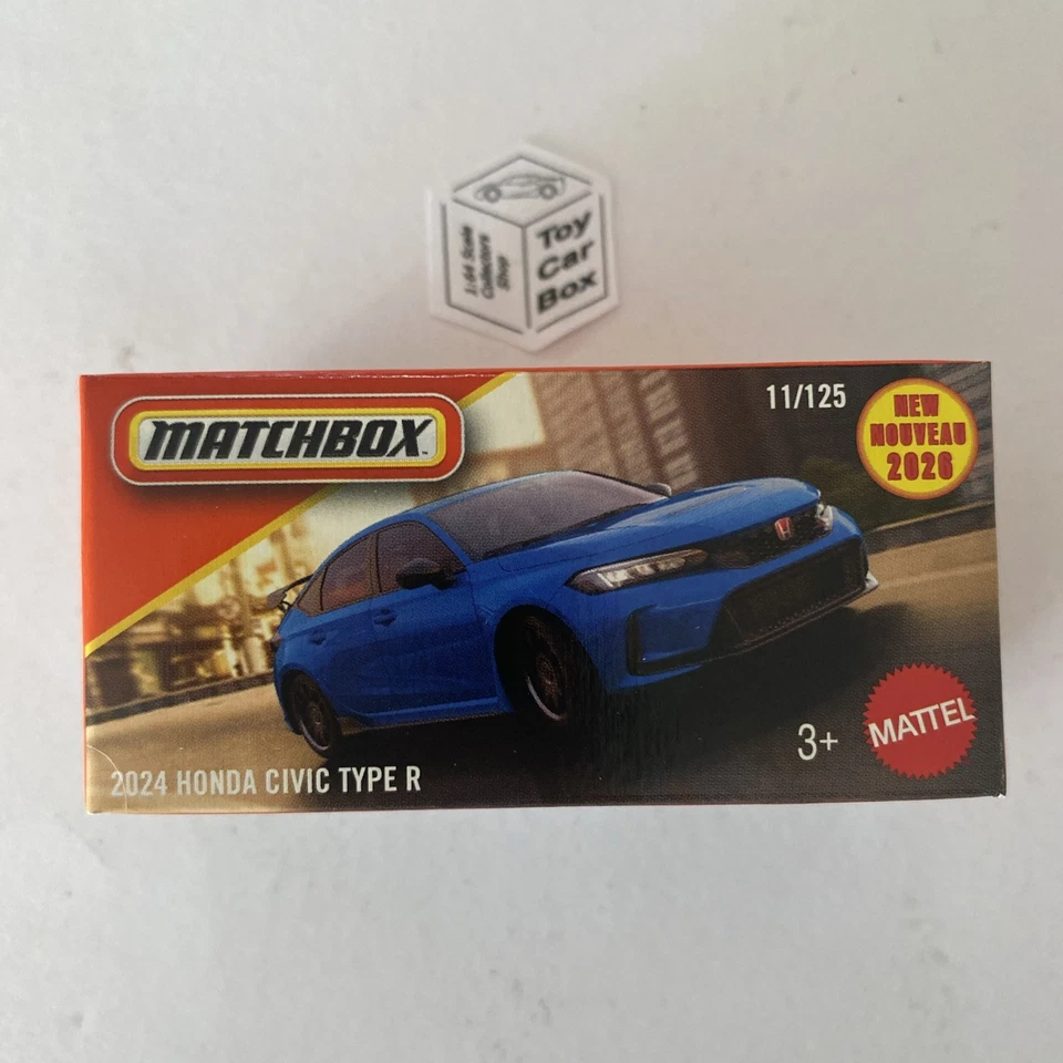 2026 MATCHBOX #11 - 2024 Honda Civic Type R (Blue - Power Grab) C50 - image 1 of 1