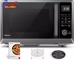 Air Fryer Combo 8-In-1 Countertop Microwave Oven, with Convection, Broil, Odor R - Picture 1 of 12
