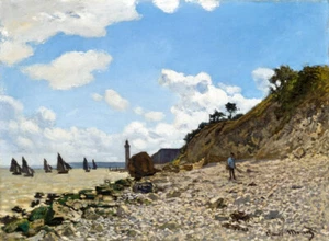 The Beach at Honfleur (1864–1866) by Claude Monet. - Picture 1 of 1
