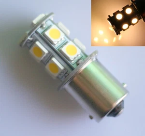 2 unidades Blanco Cálido 1156 BA15S 13 SMD LED Luz trasera de soporte 12V Coche 3000K - Imagen 1 de 3