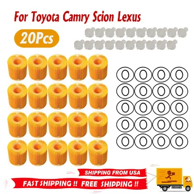 20Pack For Toyota Avalon Camry Highlander RAV4 Tacoma Sienna Engine Oil Filter - Image 1 of 4