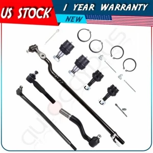 For 2000-04 Ford Excursion F-250 Super Duty 8Pc Ball Joints Steering Tie Rod End - Picture 1 of 11