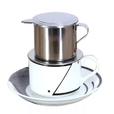 Premium Vietnamese Stainless Steel Coffee Filter Cup Perfect for Outdoor Use - Image 1 of 4