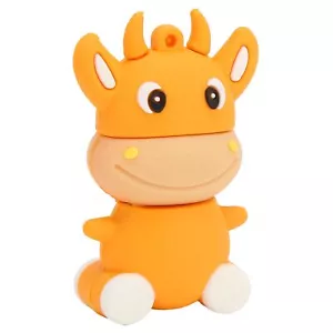 U Disk 3D Cartoon Calf Model Orange USB Storage For 7/8/10/Vista/XP/ TPG - Picture 1 of 34