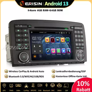 64GB DAB+Android 13 Autoradio GPS Für Mercedes R-Klasse W251 CarPlay Navi BT5.0 - Bild 1 von 17