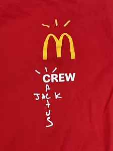 Travis Scott Cactus Jack McDonalds CPFM 2022 Toy & Crew T-Shirt - Picture 1 of 6