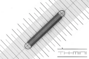 Molla di trazione 1 mm gancio occhiello 9 x 66,2 mm 3,6 kg spirale acciaio inox metallo - Foto 1 di 1