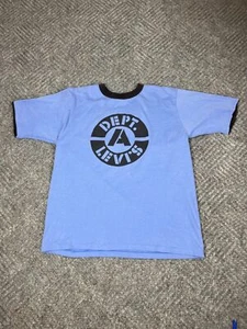 Vintage 80's Levis Strauss T Shirt Adult Large Blue Short Sleeve Mens - Picture 1 of 12
