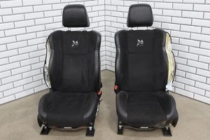 15-23 Dodge Charger Scat Pack Alcantara Heated/Cooled Seats Set of 4 (Black X9) - Picture 1 of 23