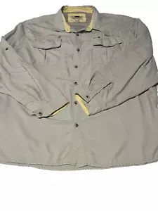 Camicia Dakota Grizzly manica a linguetta grigio chiaro outdoor escursionismo tasche nylon - Foto 1 di 10