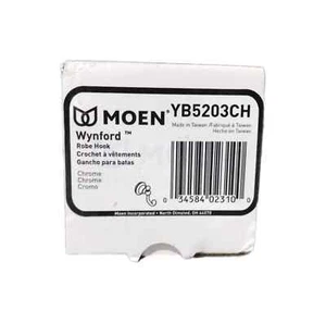 Moen Wynford Single Robe Hook from the Wynford Collection YB5203CH Chrome - Picture 1 of 1