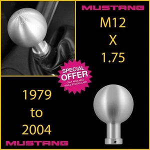 OEM Thread M12 x 1.75 79-04 Mustang Bullitt 35th Anniversary Billet Shift Knob - Picture 1 of 1