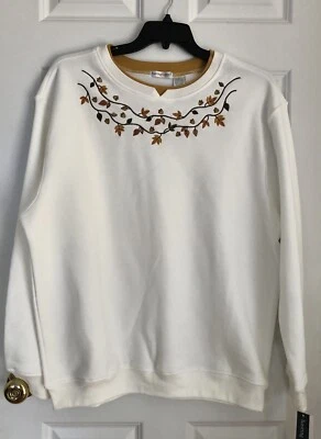 HAST & SMITH MUJER TALLA GRANDE 1X SUÉTER BEIGE BORDADO DISEÑO OTOÑO Foto 1 de 4