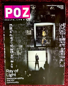 MADONNA CELEBRATION TOUR LIVE TO TELL PROMO POZ MAGAZINE BOOK AIDS RAY OF LIGHT - Bild 1 von 7