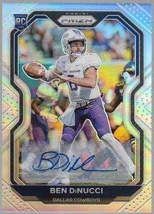 BEN DiNUCCI 2020 Panini Prizm Football Rookie Prizm Autograph RC Card #337