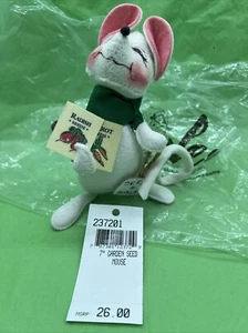 Annalee Garten Samen Maus, 2001, Neu mit Etikett, NVR ausgestellt Made Meredith NH 237201 - Bild 1 von 11