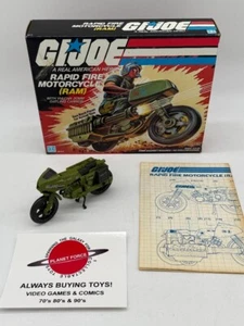 Motocicleta RAM completa 1982 con caja vehículo GI Joe - Imagen 1 de 2