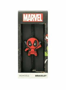 Marvel Avengers Dead Pool Deadpool Kawaii Cord Adjustable Charm Bracelet BOXED - Picture 1 of 2