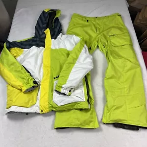 Volcom Men’s Snow Set Large Jacket XL Pants Thermonite Neon Colorblock  - Picture 1 of 24