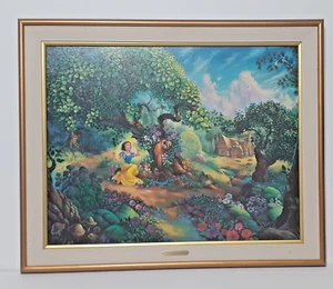 Tom duBois "SNOW WHITE MAGICAL FOREST" Hand Signed L/E Canvas 22" x 28" - Picture 1 of 10