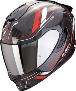 CASCO INTEGRALE MOTO SCORPION EXO 1400 EVO II 2 AIR MIRAGE CARBON BLACK RED TG M - Foto 1 di 1