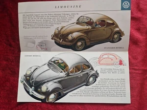 VW Käfer 1953 Prospekt September Kleinformat Original fast wie neu - Bild 1 von 7