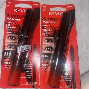 2 NEW REVLON SO FIERCE! EXTEND LIFT VOLUMIZE MASCARA #702 BLACK - Picture 1 of 1