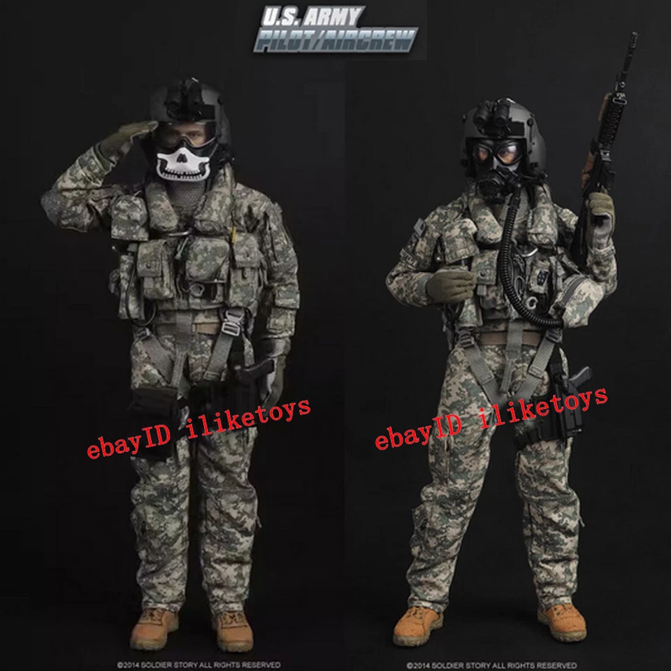 Soldierstory Ejército de los Estados Unidos Piloto Tripulación Soldado Escala 1/6 Figura de Acción Modelo Juguete Foto 1 de 4