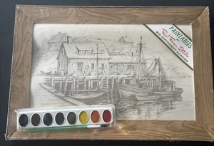 Juego de 6 pinturas de acuarela Red Farm Studio de colección IMPRESIONES NÁUTICAS ~ nuevo con etiquetas - Imagen 1 de 8