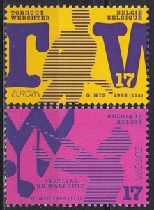 Belgium 1998 Yvert #2758/59 Europe CEPT MNH VF - Picture 1 of 1