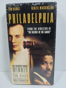 Philadelphia (VHS, 1994) NEW, SEALED, Tom Hanks, Denzel Washington - Picture 1 of 6