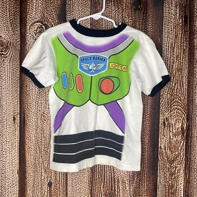 Disney Store Toy Story Buzz Lightyear Disfraz Niño Camiseta Talla XS 4 USADA EN EXCELENTE ESTADO Foto 1 de 3