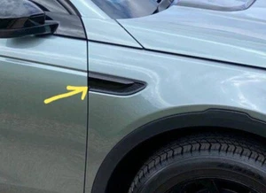 Par de cubiertas de ventilación lateral adornos de parrilla negro brillante para Land Rover Discovery Sport Reino Unido - Imagen 1 de 3