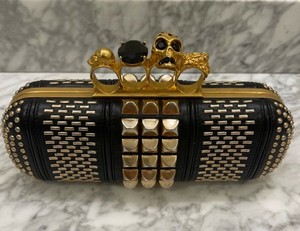 alexander mcqueen brass knuckle clutch