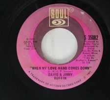 David & Jimmy Ruffin When My Love Hand Comes Down / Steppin' 45 Soul 1970