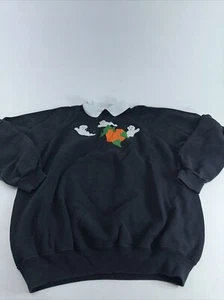 Sudadera Halloween Cuello Negro Calabaza Fantasma Hanes Talla XL 46-48 Unisex - Imagen 1 de 11