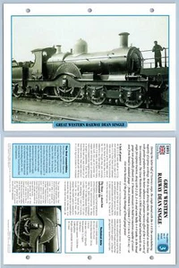 Great Western Dean Single Golden Age - British - Legendary Trains Maxi Card - Picture 1 of 1