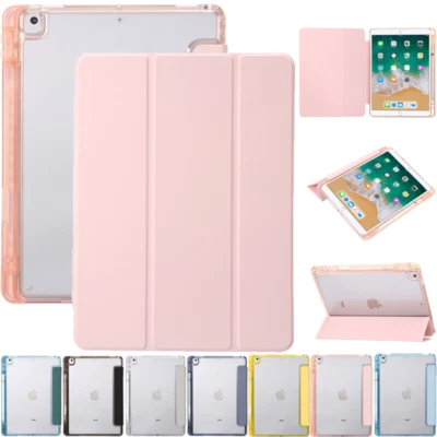 Case Shockproof Smart Clear Cover For iPad 5/6/7/8/9/10th Gen Air 5 Pro 11 12.9 - Image 1 of 4