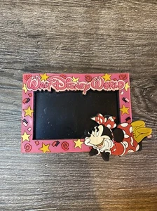 Calamita frigo Minnie Mouse cornice souvenir Walt Disney World vintage - Foto 1 di 4