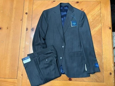 Hecho en Italia - 40R (34 W) - AJUSTE DELGADO - Jack Victor Rayas Grises Valor $749 Foto 1 de 4