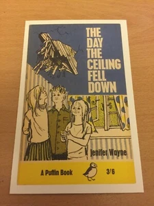 Puffin Book Themed Postcard - The Day the Ceiling Fell Down - NEW - Picture 1 of 1
