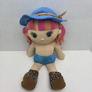 Doodle Girl bambola 16" anni 90 cappello blu vintage - Foto 1 di 7