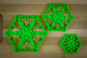 Christmas snowflake 3 - Crystal Snowflake Ornament - Winter frozen snowflake - - Picture 1 of 10