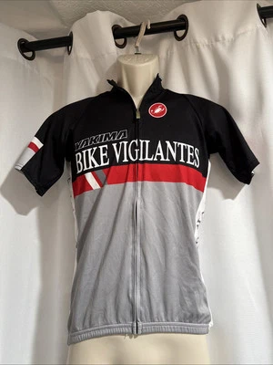 Camiseta de ciclismo Castelli para hombre con cremallera completa talla mediana Foto 1 de 4