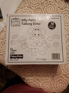 NEW Sealed Box 2004 Fisher Price Sesame Street Silly Parts Talking Elmo 18 pc! - Picture 1 of 5